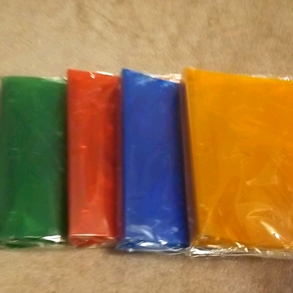 Plastic Binder Folder 3 ring Set of 4